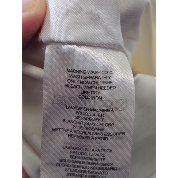 Women's L Lysse Schiffer Button Down Stretch Tunic Length Shirt Top Blouse - Picture 7 of 7